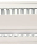 White Ceiling Register 3x10 All Steel Construction With Powder Coated Grill For Durable Long Lasting Airflow And Easy Installation.