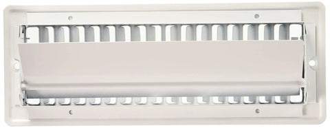 White Ceiling Register 3x10 All Steel Construction With Powder Coated Grill For Durable Long Lasting Airflow And Easy Installation.