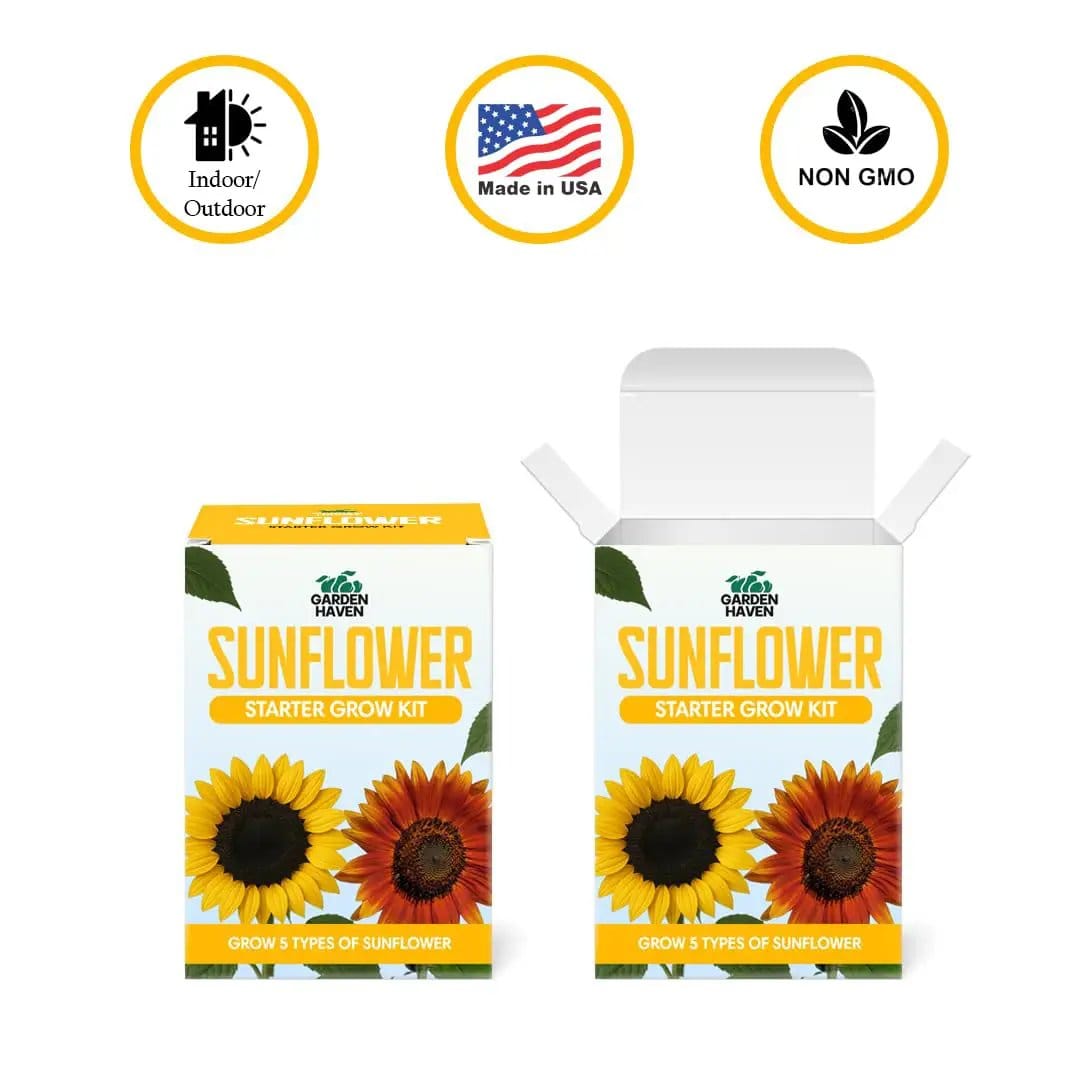 All-In-One Sunflower Garden Kit For Beginners ✓