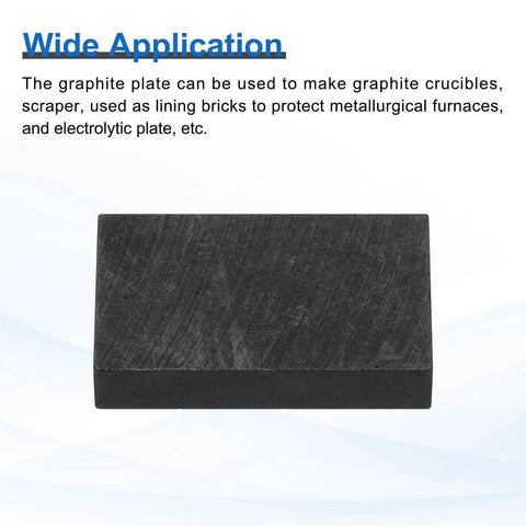 High Purity Graphite Block 25x15x5mm Plate Pack Of 5 For Melting Casting And Electrolysis, shown in close-up view