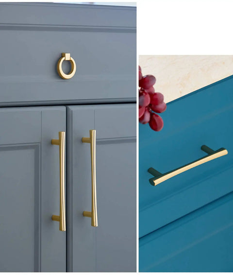 Top Shelf Heavy Gauge Zinc Alloy Cabinet Pulls Bow Handles Set Of Two Swanky Premium Electroplated Gold Cupboard Knobs Smooth Glide Kitchen Doors Super Tough Long Lasting Hardware
