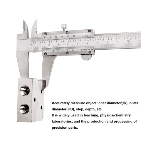 Built Tough Vernier Caliper 0-6 Inch Stainless Steel Precision Measuring Tool with Inch and Metric Readouts