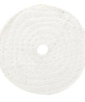 White Cotton Buffing Wheel For Jewelry And Metal Polishing 4 Inch Pro Grade Shine With Mirror Finish Safe On Jade Use With Polishing Paste