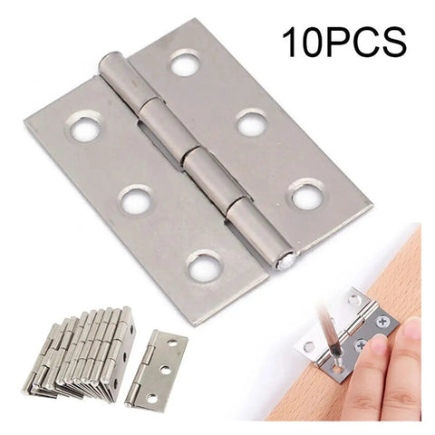 10PCS stainless steel rotating concealed hinges for cabinets and furniture, easy install heavy duty door hinge replacement.