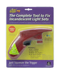Incandescent Christmas Light Repair Kit With Quick Fix Tool UL Listed Scented Ornament To Hang On Tree Half Ounce Pure Oil Fragrance And 50 Clear Replacement Bulbs For Fast Holiday Light Fix in retail packaging.