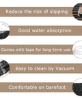 Indoor Non Slip Stair Treads 15 Pack 8x30 Inch Dark Gray Carpet Stair Runners with features: anti-slip, water absorption, easy to clean.