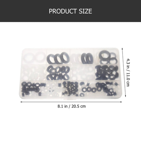 180 Piece Rubber Grommet Kit For Wiring And Ceiling Fans, Heavy Duty Sealing Rings That Lock In Tight And Stop Leaks, Assorted Sizes For Safe Cable Protection And Easy DIY Install. plastic case 8.1 x 4.3 in