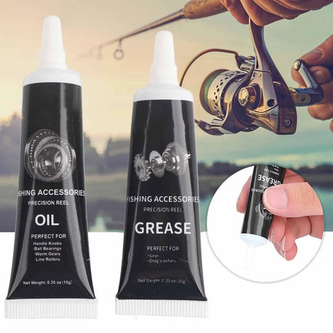 Fishing Reel Lubrication Kit With Pro Grade Maintenance Oil And Grease for spinning and low profile reels, waterproof and rust resistant