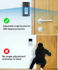 Adjustable 360 Degree No Drill Video Doorbell Mount For Ring Battery Doorbell Plus Pro Anti Theft Corner Kit With Easy Install