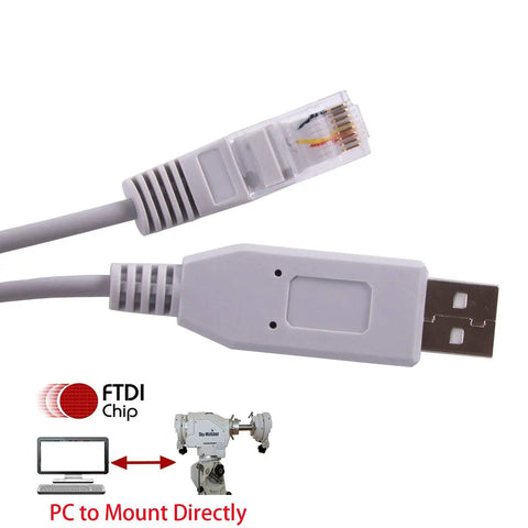 Skywatcher EQMOD ASCOM Goto Equatorial Mount Data Cable USB To RJ45 8P8C For HEQ5 Pro AZEQ5 AZEQ6 EQ6 R Telescope 6ft 1.8m Replacement Cable