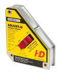 On Off Magnetic Square With Quick On Off Switch, adjustable 45° to 90° angles, heavy duty pro grade holder for woodworking and metalworking