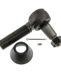 Beefy Heavy Duty Tie Rod End For Trucks With One And A Quarter Inch 12 TPI Right Hand Thread, Five Point Seven Five Inch Length, Small Taper 1.08 Inch To Large Taper 1.25 Inch, Stud End For Strong Steering And Reliable Performance.