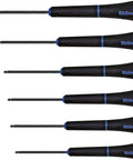 Six Pack Ball Hex Precision Screwdriver Set 1.3 To 4 mm With Ergonomic Handle for electronics and bikes