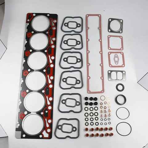 No Sweat Head Upper Gasket Kit Replaces 3802243 3802363 Specs Slick Swap Seal for 5.9 Liter 6BT 6BTA Blocks, includes multiple gaskets.