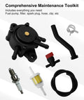 All In One Fuel Pump Kit For Lawn Mower And Tractor With Filter And Spark Plug Compatible With Kohler and others.