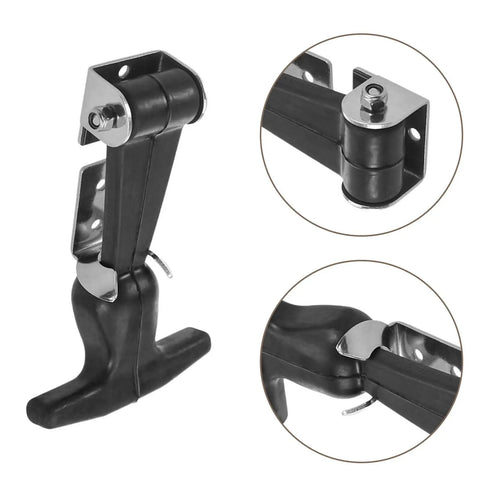 Two Pack Stainless Steel Rubber T Handle Draw Latch For Tool Box Cabinet Hardware Heavy Duty Door Catch Convenience