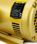 Close-up of 3-Phase General Purpose AC Motor, 215T Frame, OPSB Enclosure, 10 HP Output, 1770 RPM, nameplate visible.