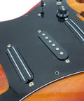 SSS Electric Guitar Loaded Pickguard Prewired Replacement 11 Hole Dark Black PVC 3 Ply Scratch Resistant Panel