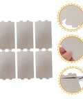 Microwave Mica Sheet Cover Set 6 Pcs Heat Insulation Waveguide Pad Crisper Cover For Oven Replacement Parts showing sheets and cutting detail.