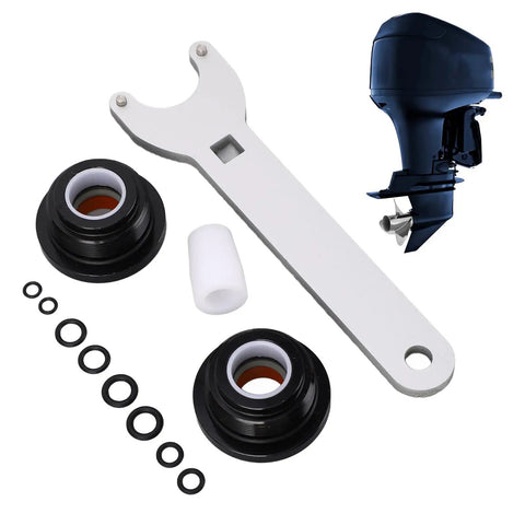 Real Deal Front Mount Hydraulic Steering Cylinder Seal Kit Replacement HS5157 For HC5340 To HC5358 Plus HC5365 Compatible With Shaft Wrench Tool parts