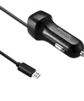 Top Notch Retractable Car Charger With Spring Loaded Micro USB Cable That Slides Out To Three Point Six Feet For Hassle Free Always Powered Up Charging Plus A Bonus Port For Your Backseat Crew.