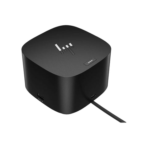 Thunderbolt G4 Docking Station Powering Dual Monitors, USB-C And Hdmi Hub With 120W Fast Charging, Solid Ethernet Port, Totally No Sweat Desk Adapter For Killer Professional Setups, black compact design with ports.