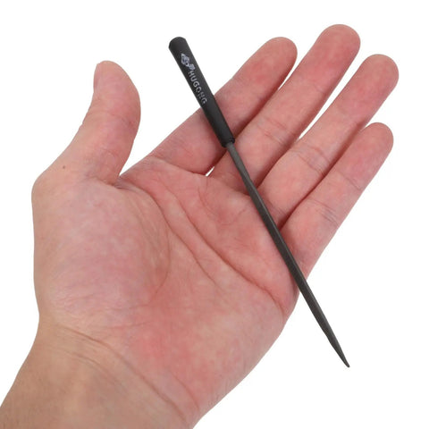 10 Piece Triangular Steel File Set For Metal Finishing And Shaping, Deburring Edges, Smoothing Surfaces, Jewelry Making, Metalworking And DIY Projects, Durable Hardened Steel Files For Pro Results And Everyday Use, small triangular steel file in hand