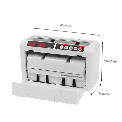 Portable Rechargeable Money Counter With UV And MG Detection for Counterfeit Bills Multi Currency Support