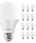A19 LED Bulb 75W Equivalent 1100 Lumens 4000K Cool White Dimmable 11W Enclosed Fixture Rated Energy Star E26 Medium Base 16 Pack