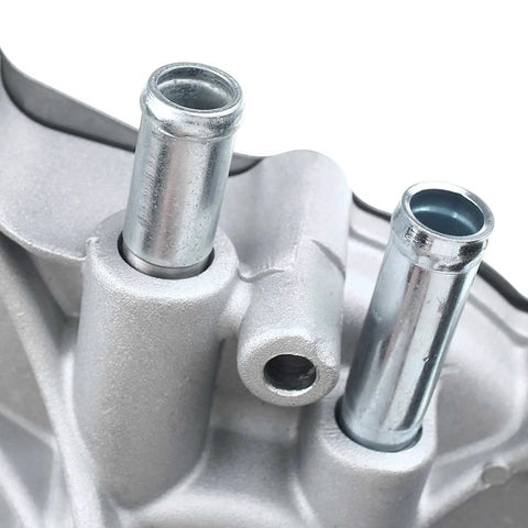 Close-up of aluminum Engine Water Pump With Gasket Drop In Ready Direct Fit For Ford Mustang 1986 1992 5.0L V8 Gas