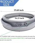 Premium Knockout Heavy Duty Door Gasket Replacement For Lg And Kenmore Front Load Washers with size dimensions shown.