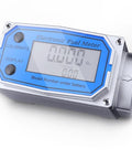 Digital Turbine Flow Meter Three Quarter Inch Auto On Off Industry Grade Aluminum Alloy Fuel And Water Meter with display
