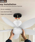35 Inch Flush Mount Ceiling Fan With Led Light And Remote Control Clean White Low Profile Frame For Tight Space Nurseries And Studios Keep It Cool Without The Sweat installation process