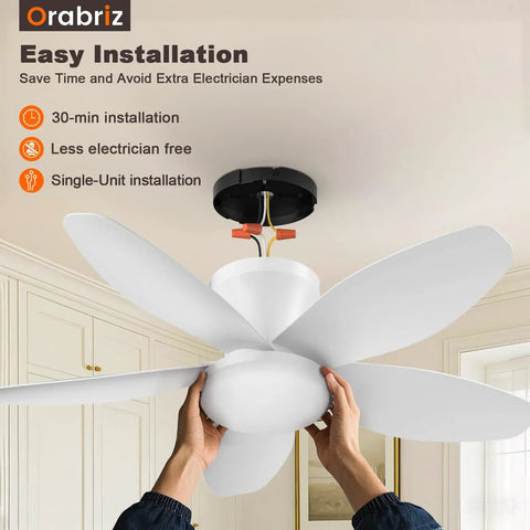 35 Inch Flush Mount Ceiling Fan With Led Light And Remote Control Clean White Low Profile Frame For Tight Space Nurseries And Studios Keep It Cool Without The Sweat installation process