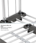 Heavy Duty Foldable Hand Truck Platform Dolly Cart For Moving Boxes And Heavy Loads, aluminum frame and retractable handle