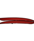 Driver Passenger Pair Red Rear Bumper Reflectors For Tesla Model Y 2020 To 2023 sleek two-piece design for safety visibility