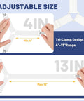 Adjustable Bed Sheet Straps With Elastic Fasteners And Metal Clips Fitted Sheet Corner Holders, 4-13 inch range