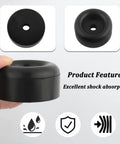 Heavy Duty 4 Pack 2.12 Inch Rubber Bumper Stops With Seven Sixteenth Inch Screw Holes for Trailer Ramp Doors, Shock Absorbing Pad