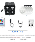 Car Starlight Headliner Kit With 36W Four Color Twinkle Fiber Optic Lights packaging, including RGBW light engine and cables