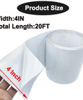 Waterproof Repair Tape For Awning And Canvas 4 Inch By 20 Foot Outdoor Patch Tape shown unrolled, displaying texture and size