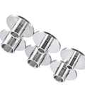 Premium Stainless Steel Router Guide Bushing Set Featuring Six Precision Template Sizes For Heavy Duty Woodworking with three guide bushings