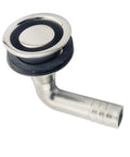 Boat Gas Tank Vent For 5/8 Inch Hose Made From Stainless Steel 316 Marine Grade, 90 Degree Thru-Hull Fuel Vent with cap