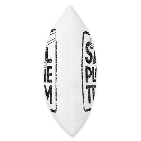 Side view of Dope Soaring Sailplane Throw Pillow 16x16 Multicolor With Pilot Vibe For Glider Team Fans Flying Enthusiasts Perfect Gift