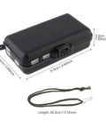 Compact Fishing Tackle Box With Clear Lids Nine Compartment Double Layer Lure Organizer For Small Baits And Gear Handy Portable