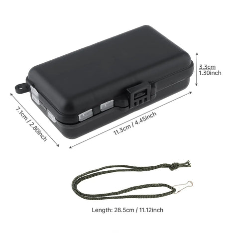 Compact Fishing Tackle Box With Clear Lids Nine Compartment Double Layer Lure Organizer For Small Baits And Gear Handy Portable