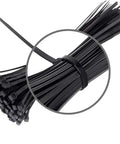 Heavy Duty Nylon Cable Zip Ties 8 Inch Self Locking Wire Ties UV Resistant 50 Lbs Tensile Strength 100 Pack for Cable Management Industrial Grade Fastening Solutions