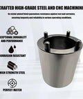 Axle Nut Socket Spindle Nut Socket for Half Inch Drive J37763 Remover Installer Tool with high-grade steel and CNC machining