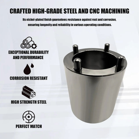 Axle Nut Socket Spindle Nut Socket for Half Inch Drive J37763 Remover Installer Tool with high-grade steel and CNC machining