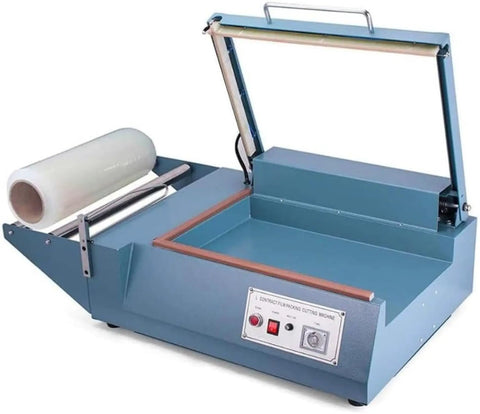 Impulse Heat Sealer Shrink Wrap Machine For Books Cds And Food. Manual L-Bar Packing Tool, durable iron build.