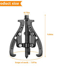 Premium High Grade Carbon Steel 3 Jaw Bearing Puller Built Like A Tank With Rock Solid Grip and Reversible Jaws for precise extraction.